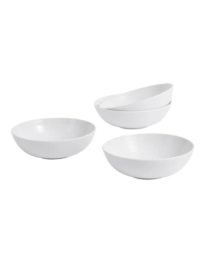 Gordon Ramsay Bowl 18cm Set of 4 in White