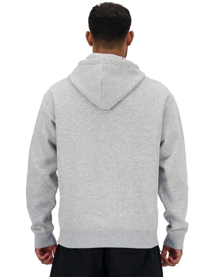Iconic Collegiate Hoodie in Athletic Grey
