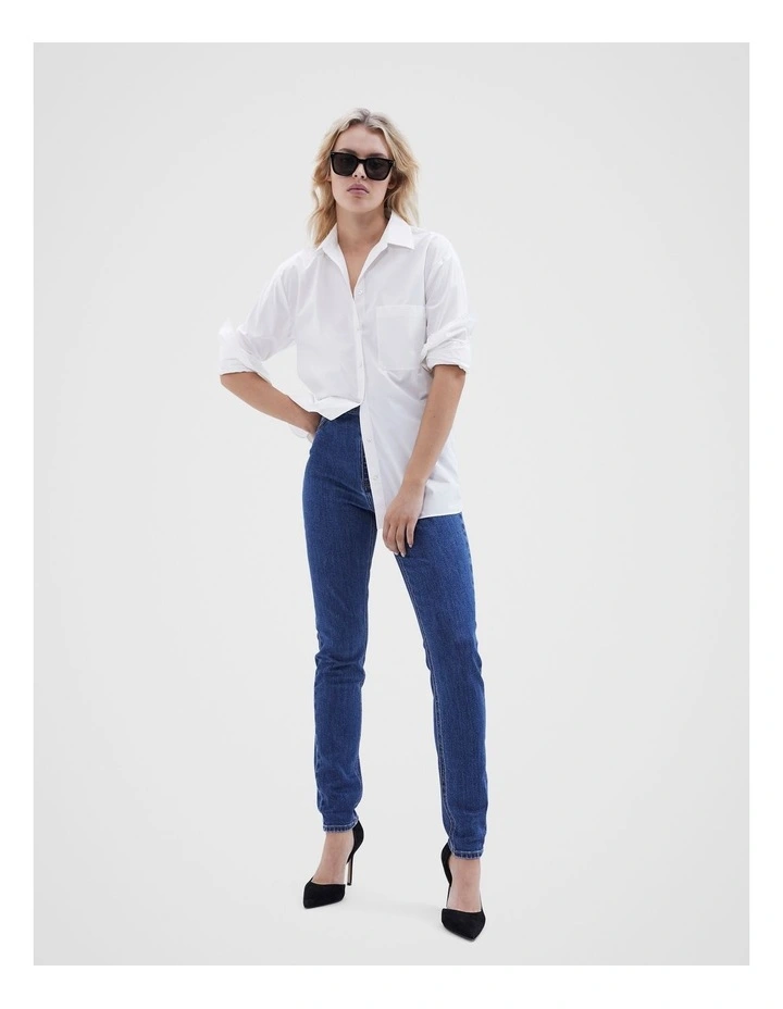 Classic High Rise Skinny Jean in Dark Denim