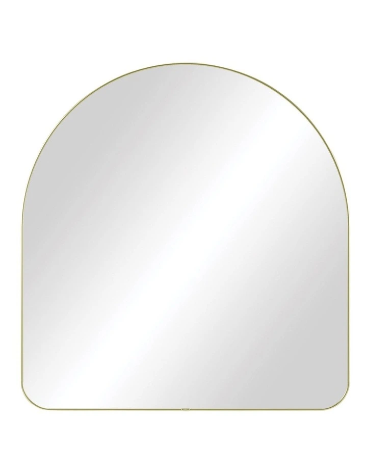Hubba Arched Mirror in Brass