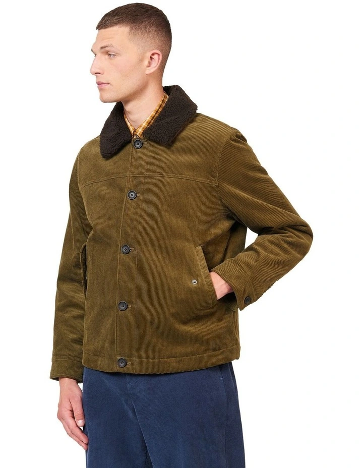 Winter Corduroy Jacket in Khaki