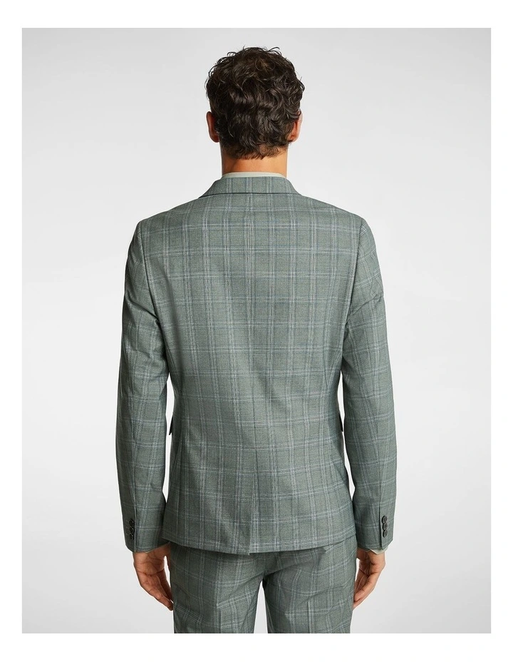 Potter Skinny Suit Jacket in Green
