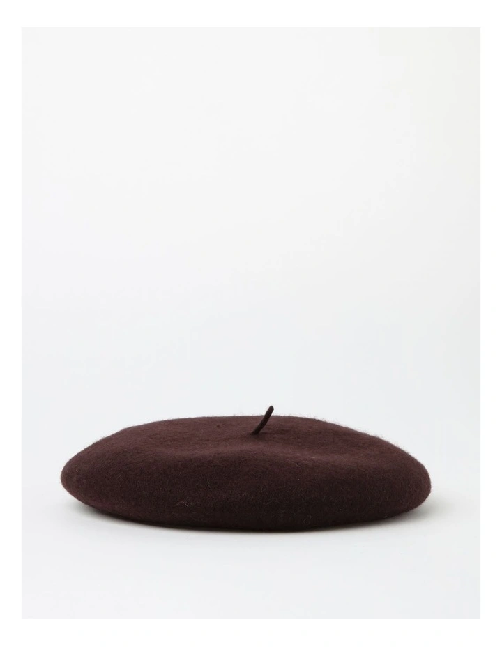 Core Beret Winter Hats in Chocolate