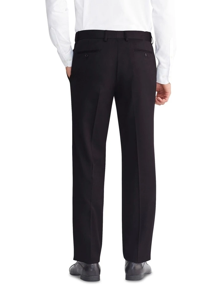 Classic Single Pleat Trouser in Black