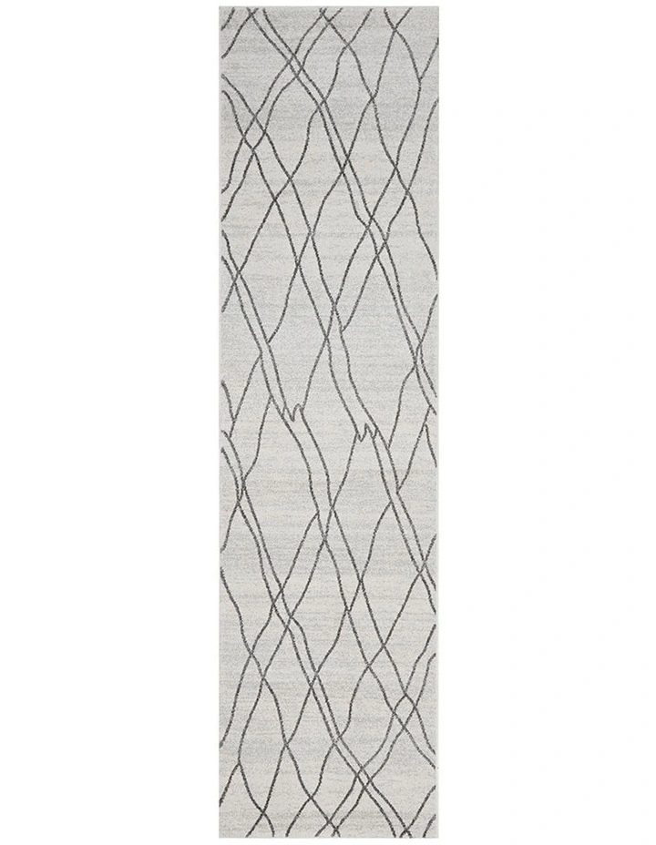 Paradise Jada Runner Rug in White