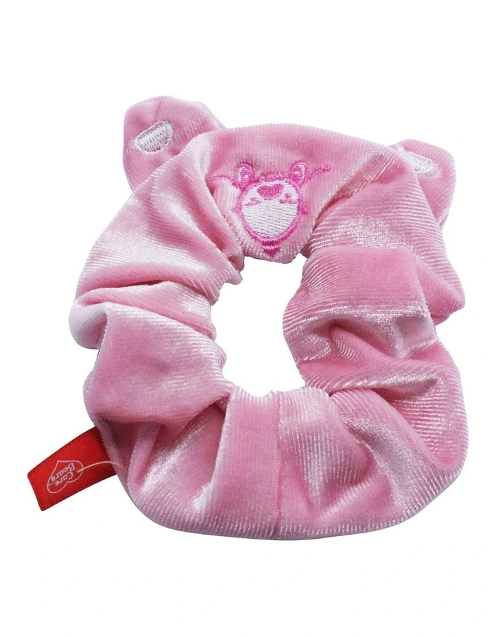 Sheer Bear Scrunchie in Pink