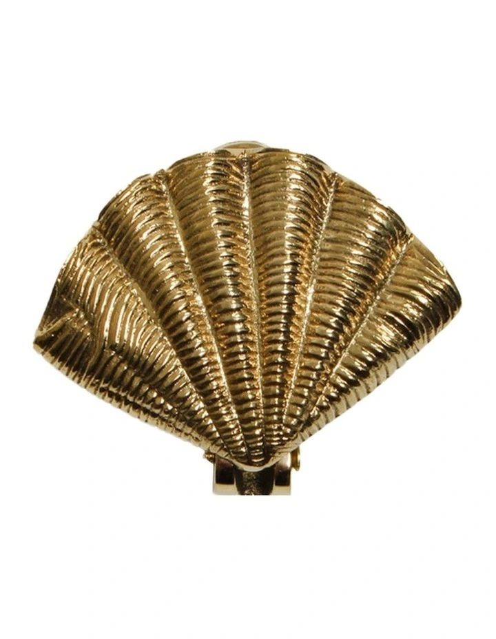 Belize Shell Door Knocker 13x11cm in Gold