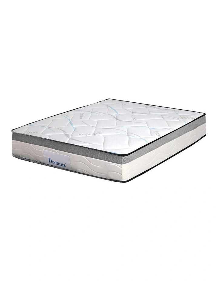 Single Spring Mattress Medium Firm 25cm in White