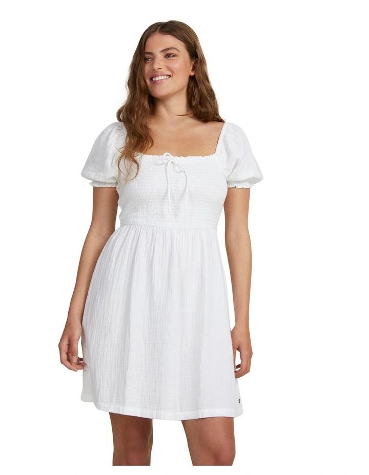Hello Mini Again Dress Bright White