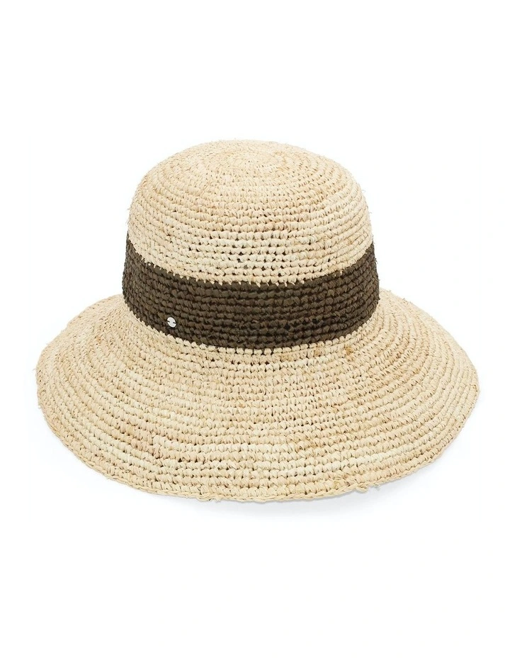 Hellie Crochet Bucket Hat in Natural