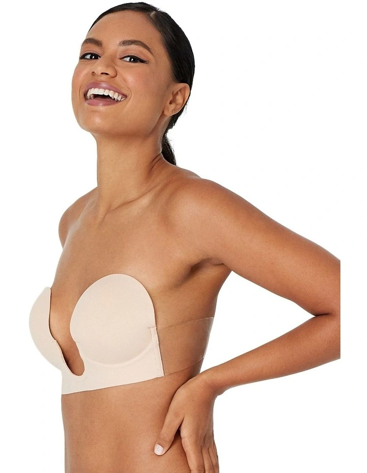Deep Plunge Bra in Nude