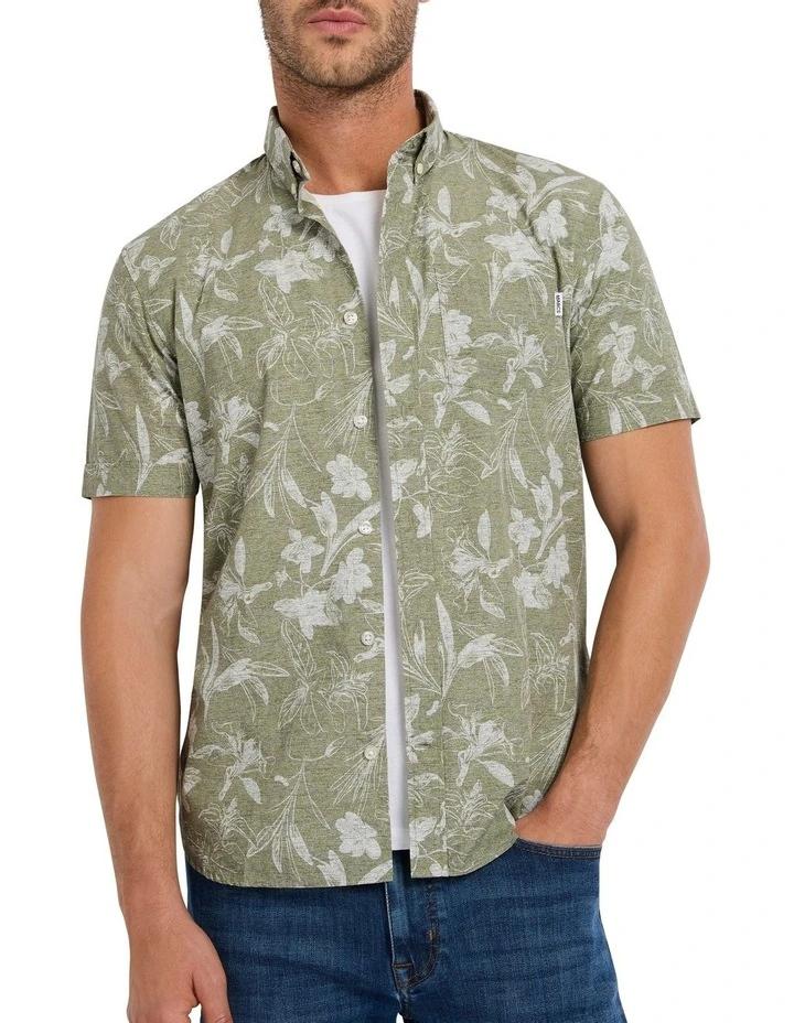 Cillian Shirt in Fern Multi