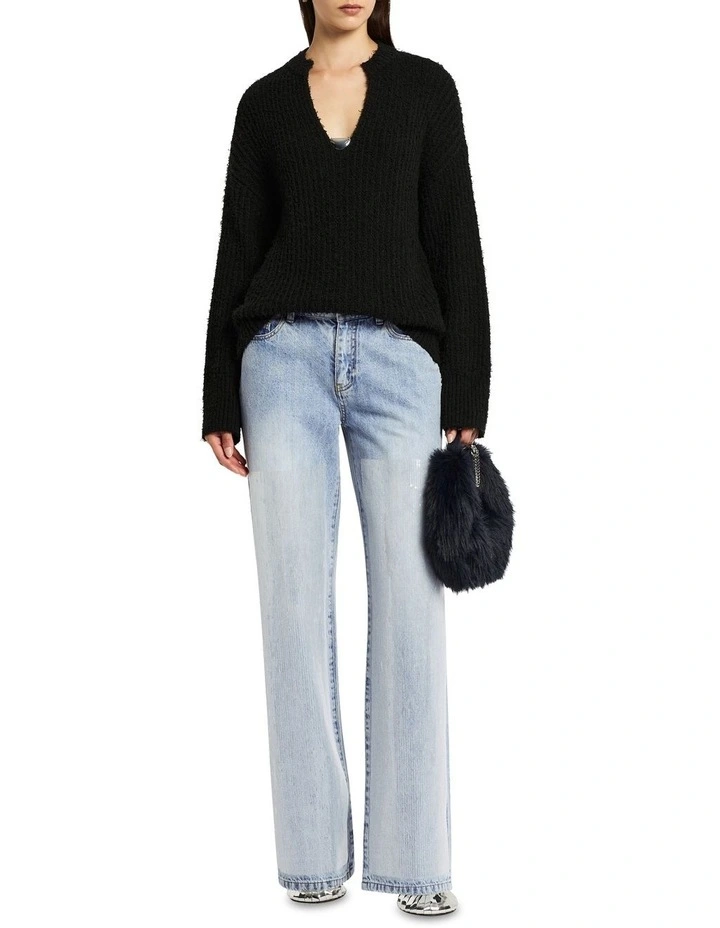 Hibernate Knit Jumper in Noir