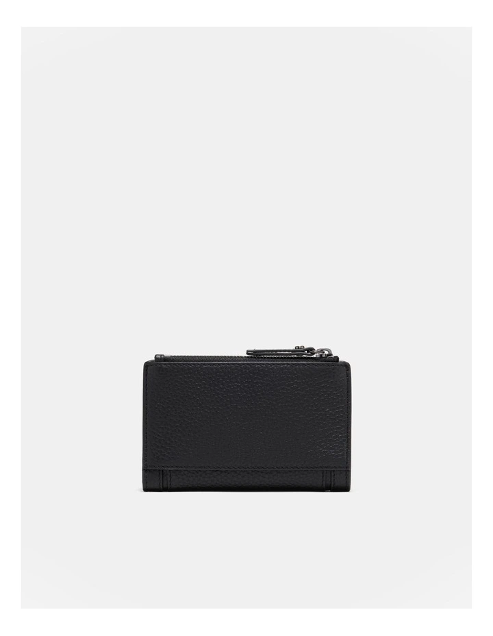 Orbit Medium Fold Wallet in Black Gunmetal