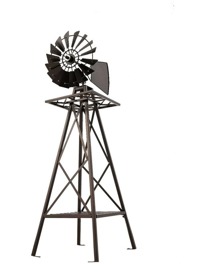 Garden Windmill 16cm In Black