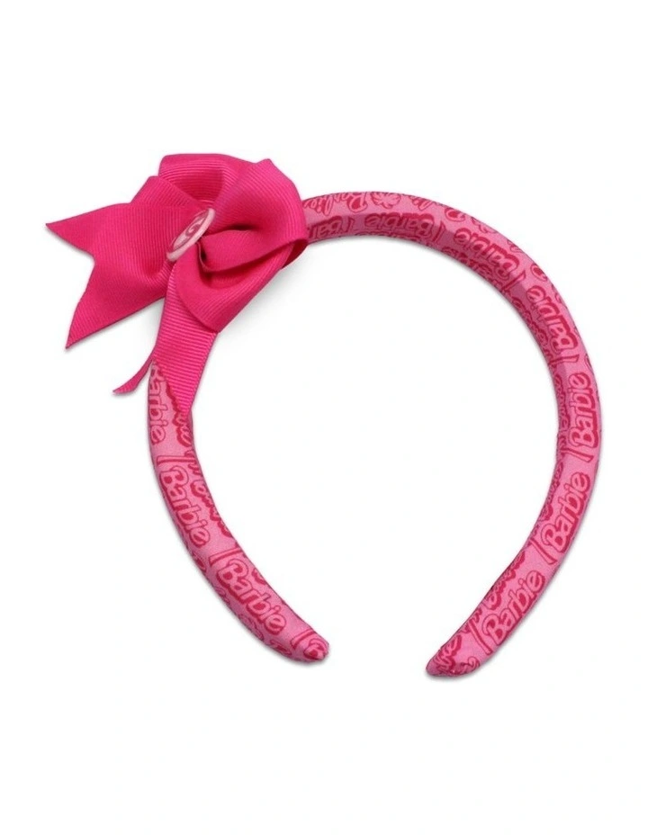 Bow Alice Band in Pink