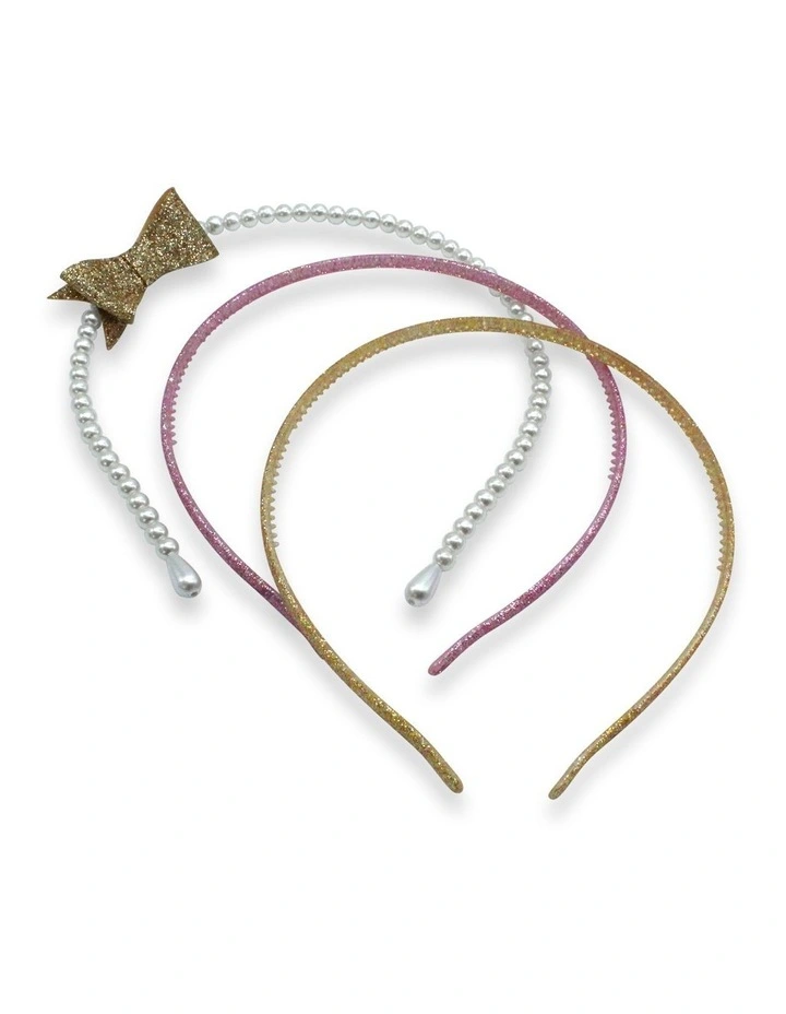 Headband Bow 3 Pack in Multi