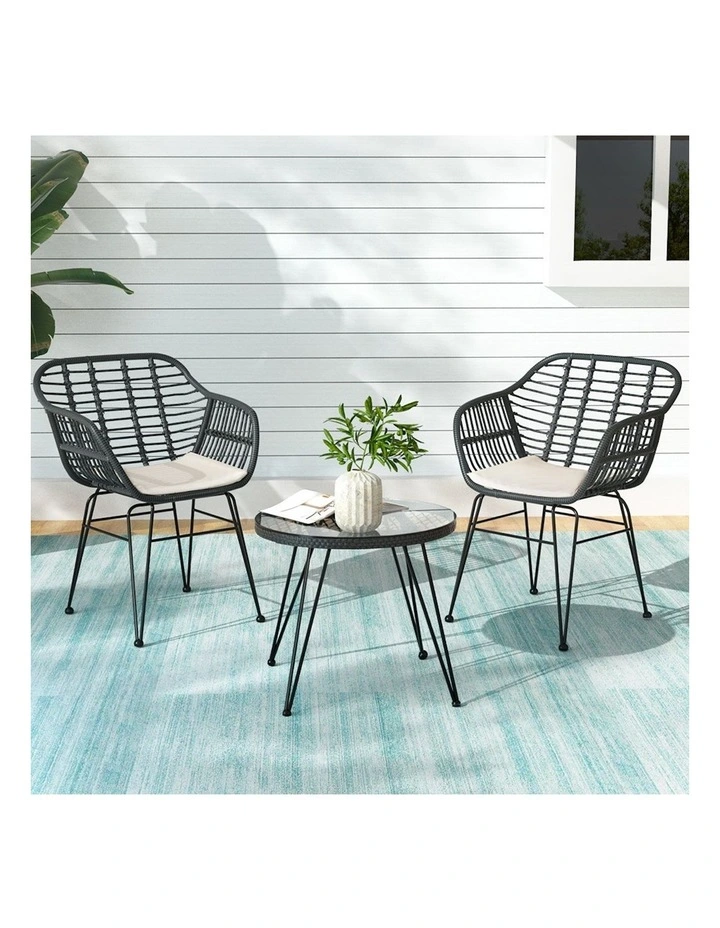 2-Seater Lounge Setting in Grey
