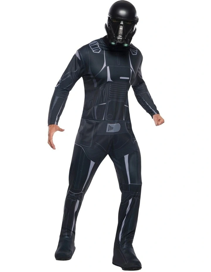 Death Trooper Rogue One Adults Dress Up Costume Jumpsuit in Black