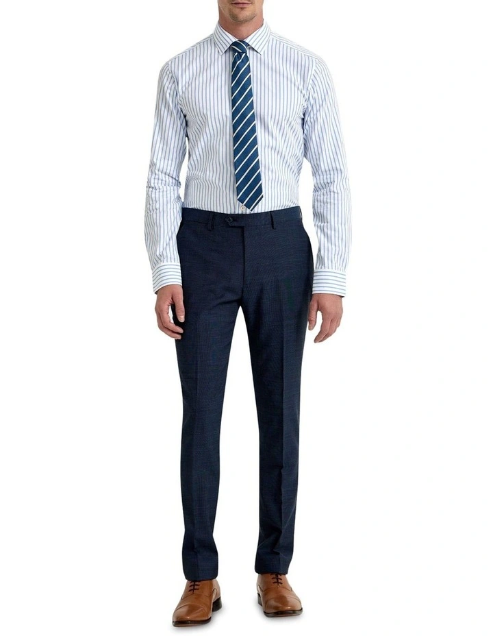 Beckton Stripe Dobby Shirt in Sky