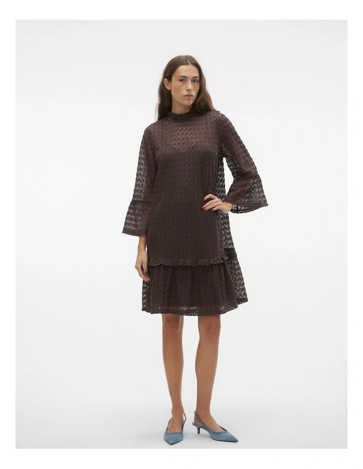 Becca Lace Dress in Raisin