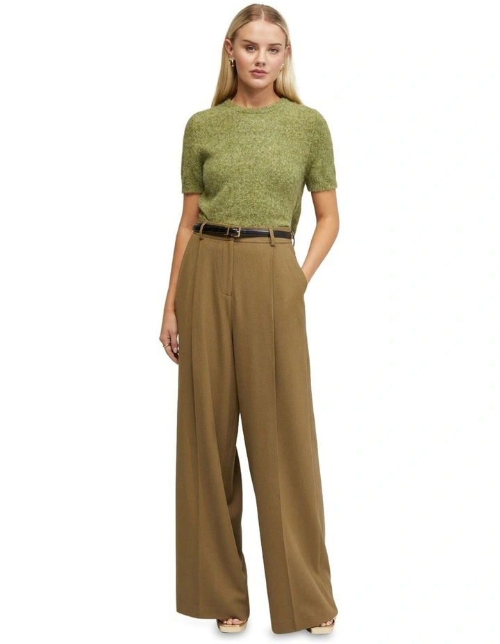 Rosie Short Sleeve Soft Knit in Olive