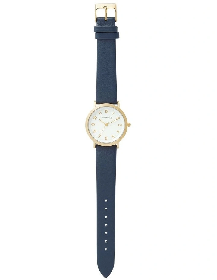 Small Astral Watch in Gold/White/Navy