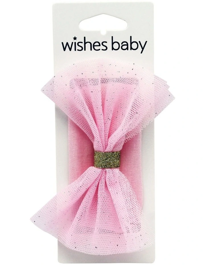 Fancy Bow Hairwrap in Pink