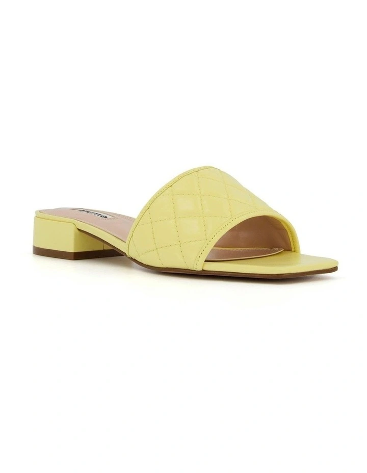 Linear Di Sandals in Lemon