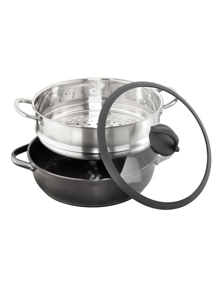 Saute Pan & Steamer with Lid 28cm