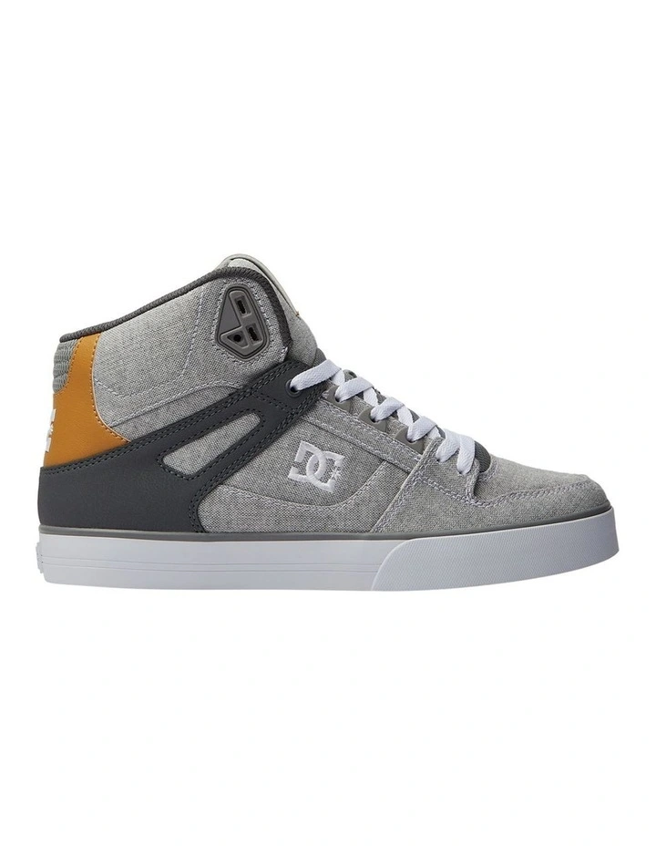 Pure High Top Shoes in Grey/Grey/White