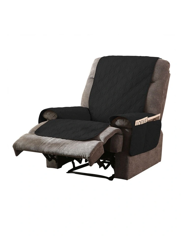 Waterproof Recliner Sofa Slipcover M in Black