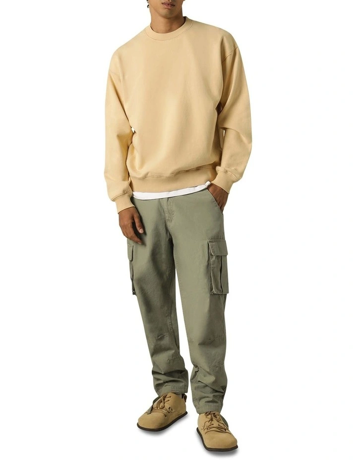 Fabian Crew Sweater in Cream