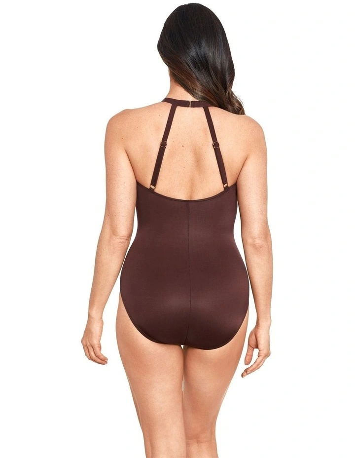 Wrapture Shaping Swimsuit in Brown
