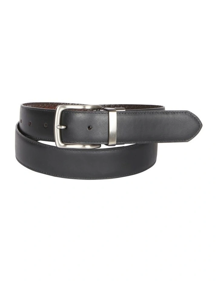 Basket Weave Belt in Brown/Black