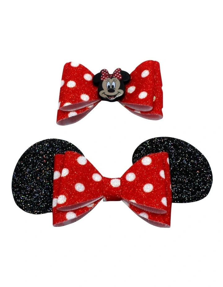 Xmas Ear Clip Bow Set in Assorted