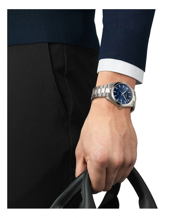 Gentleman Titanium T1274104404100 Watch in Blue
