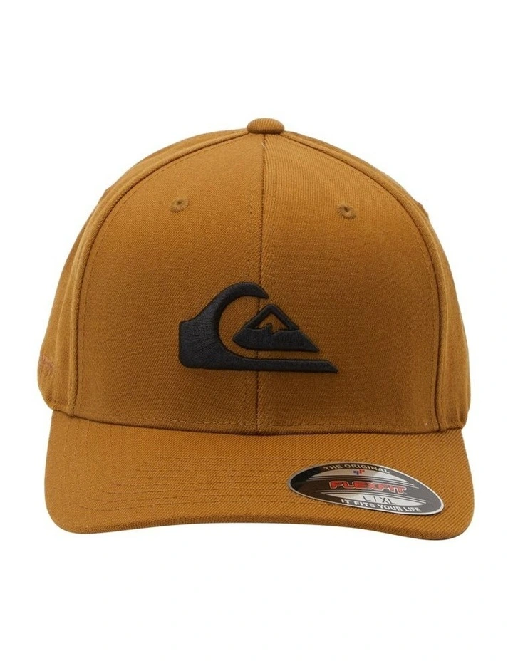 Mountain And Wave Flexfit Cap in Bone Brown