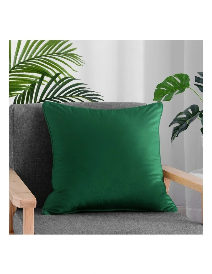 Bronte Velvet Cushion 45x45cm in Emerald Green
