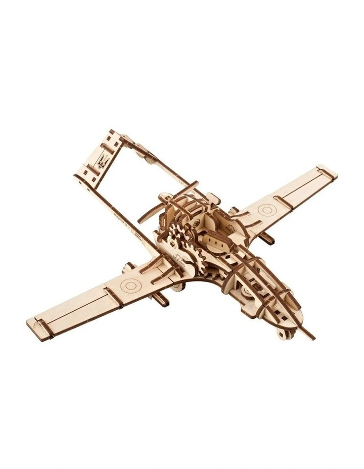 Bayraktar TB2 Combat Drone Mechanical Wooden 3D Puzzle 125 Piece