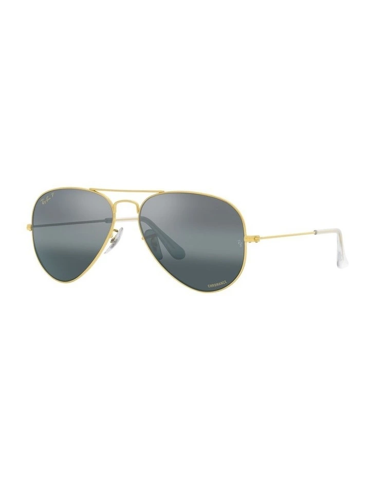 Aviator Chromance Gold Polarised Sunglasses