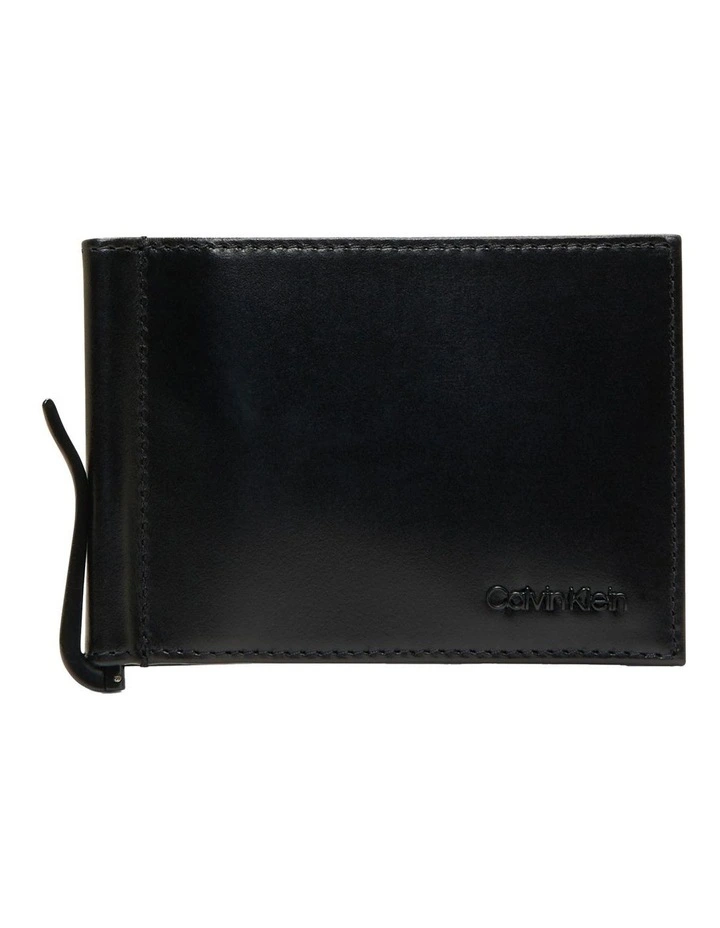 Median Bifold 6Cc Wallet With Clip in Black