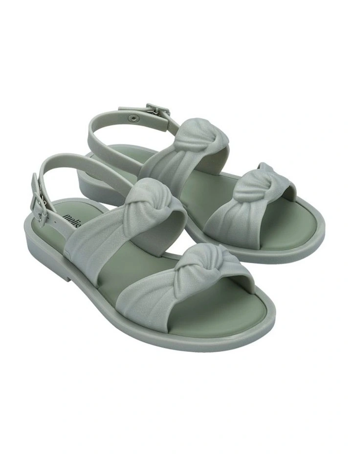 Melissa Velvet Sandal in Green