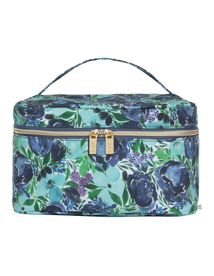 Flourish Makeup Case in Blue
