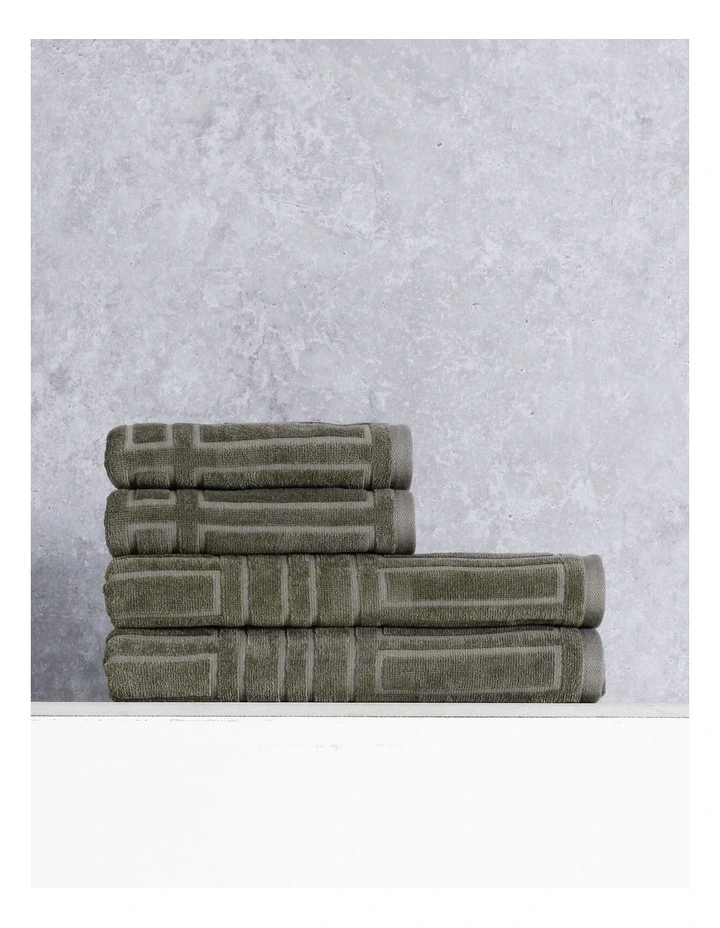Essentials Geo Spa Pack 4 Pack in Charcoal
