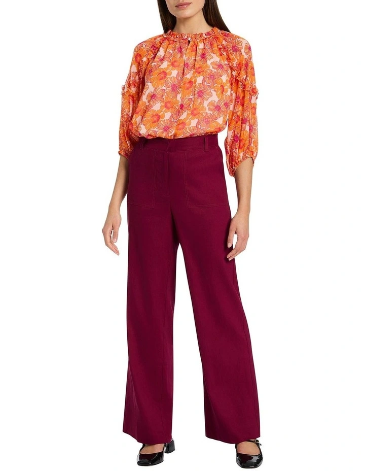Bloom! Shake The Room Blouse in Orange Multi
