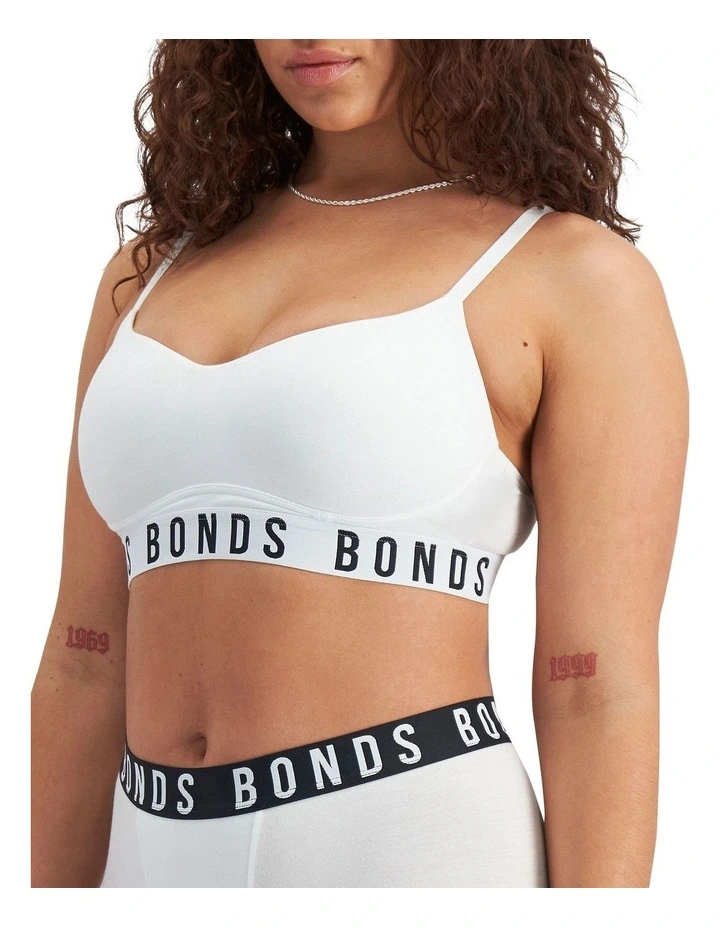 Icons Wirefree Bra in White