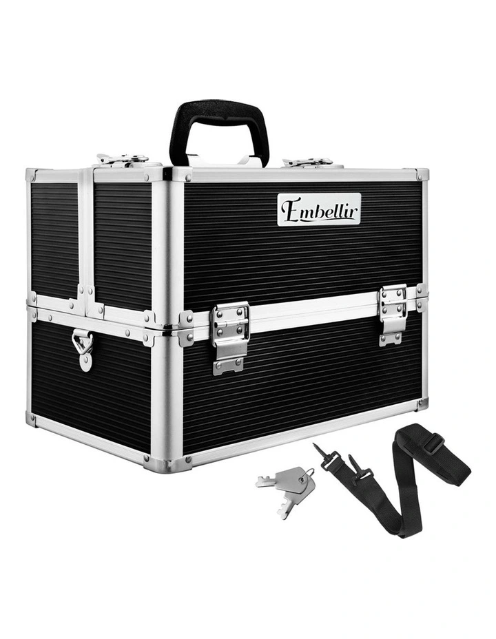 Portable Cosmetic Beauty Makeup Case in Black