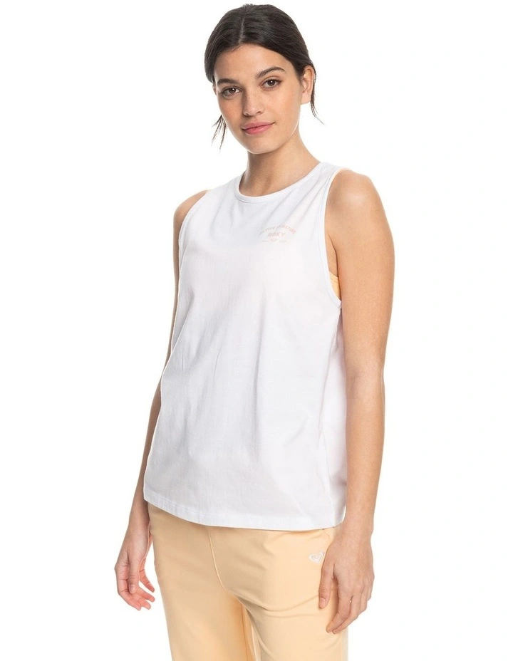Essential Energy Technical Vest Top in Bright White