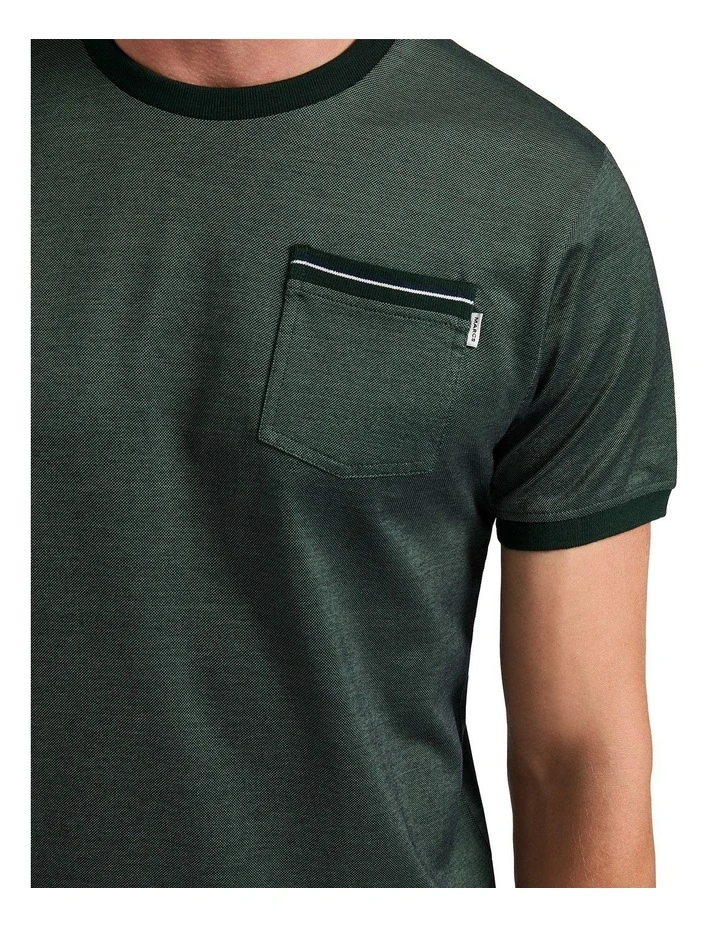 Declan Mercerised Tee in Jade